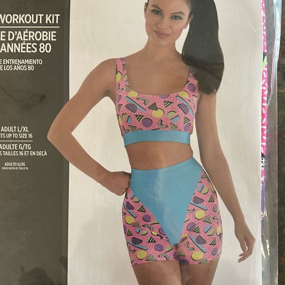 80’s Aerobics Workout Halloween Costume Lg XL